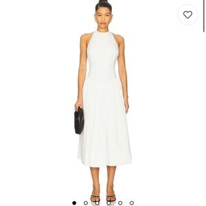 Lacademie Marianna Akiri Midi Dress in White